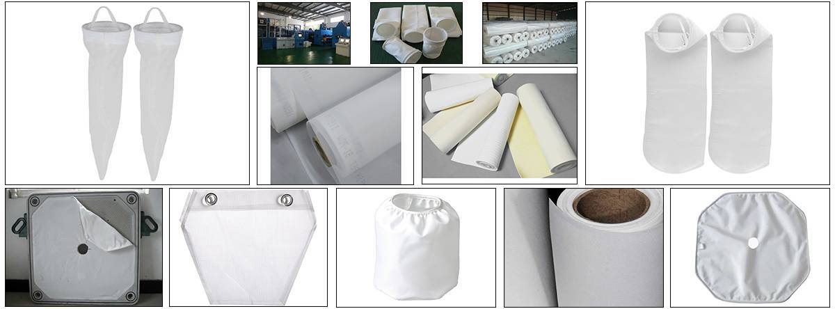 Our filter cloth workshop and warehouse with filter cloth bags and filter plates.